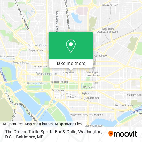 Mapa de The Greene Turtle Sports Bar & Grille