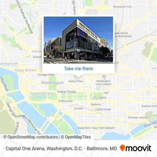 Capital One Arena map
