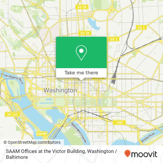 SAAM Offices at the Victor Building map