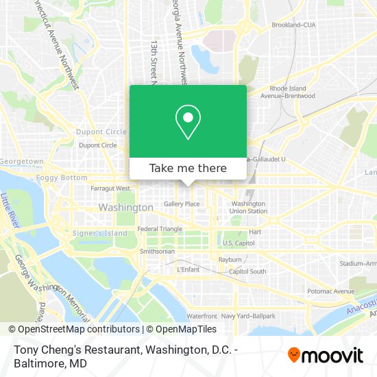 Tony Cheng's Restaurant map