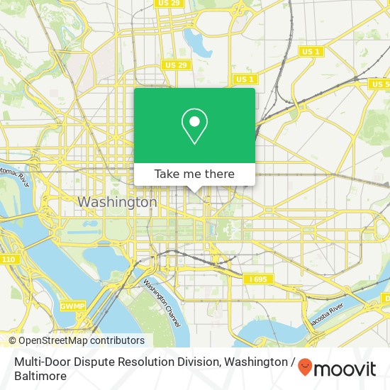Mapa de Multi-Door Dispute Resolution Division