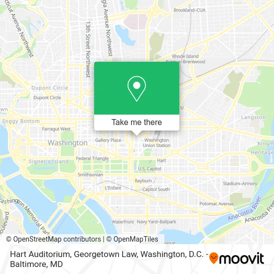 Hart Auditorium, Georgetown Law map