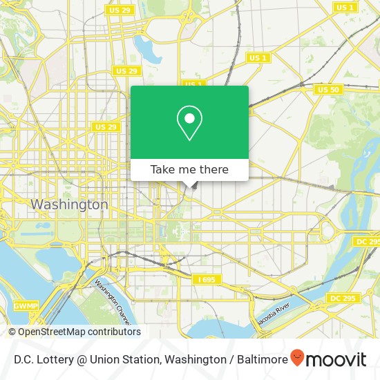Mapa de D.C. Lottery @ Union Station