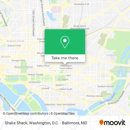 Shake Shack map