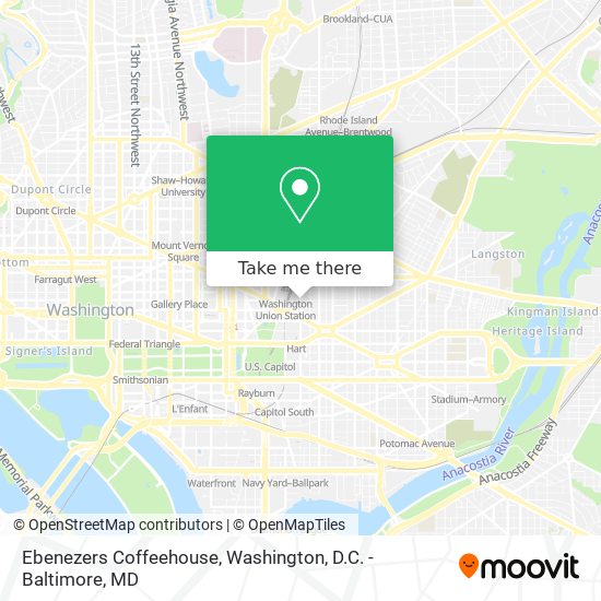 Mapa de Ebenezers Coffeehouse