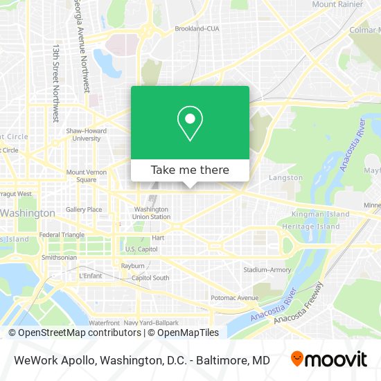 WeWork Apollo map