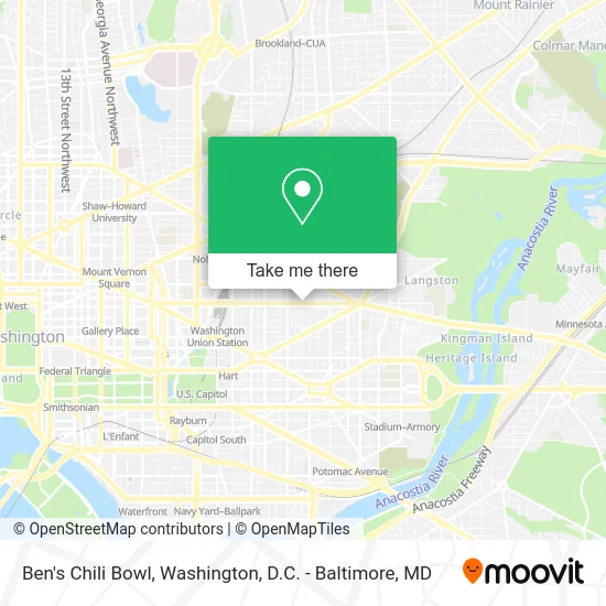 Ben's Chili Bowl map