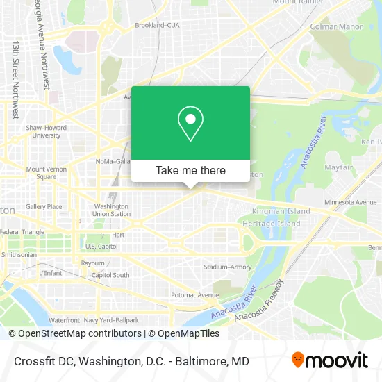 Crossfit DC map