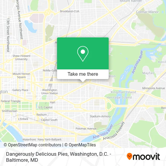 Dangerously Delicious Pies map