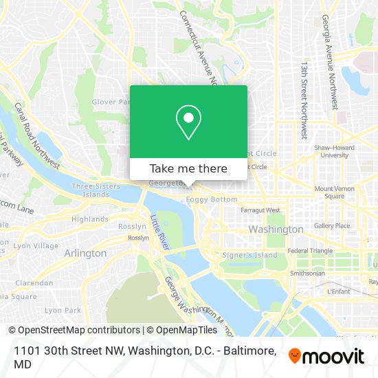 1101 30th Street NW map