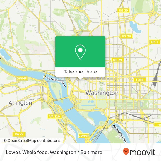 Lowe's Whole food map