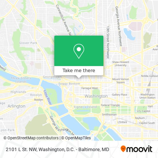2101 L St. NW map