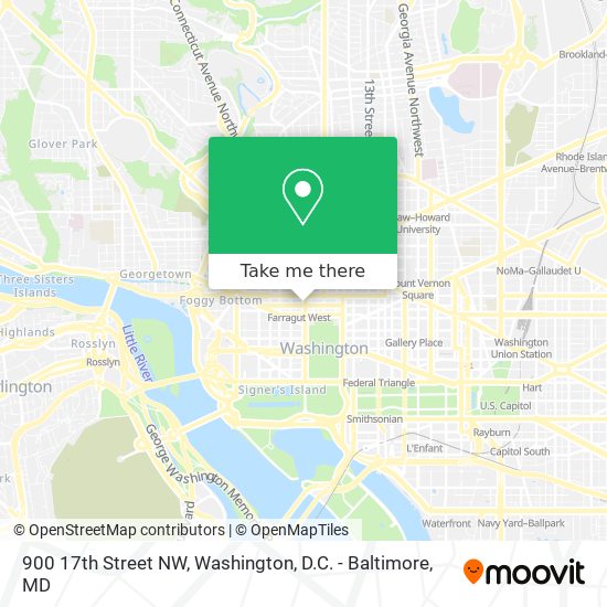 900 17th Street NW map
