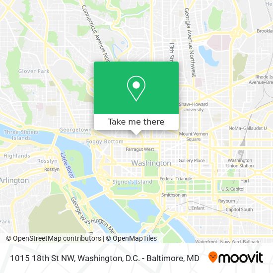 1015 18th St NW map