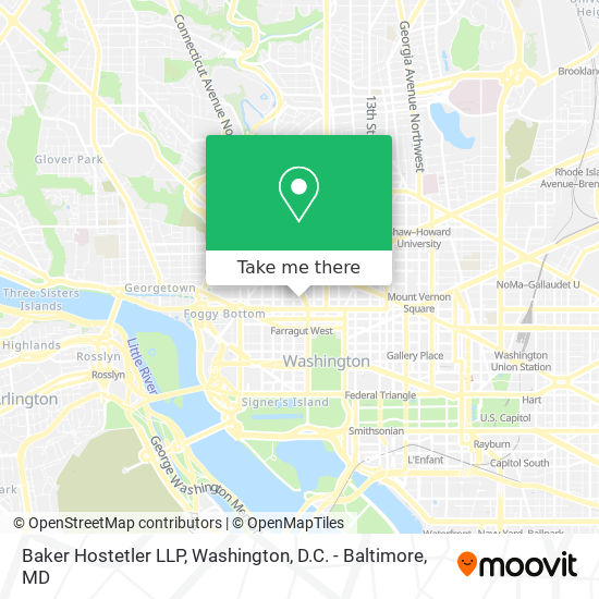 Mapa de Baker Hostetler LLP