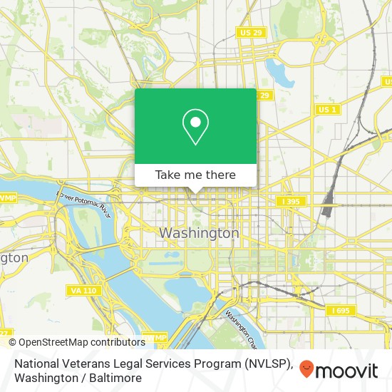 National Veterans Legal Services Program (NVLSP) map