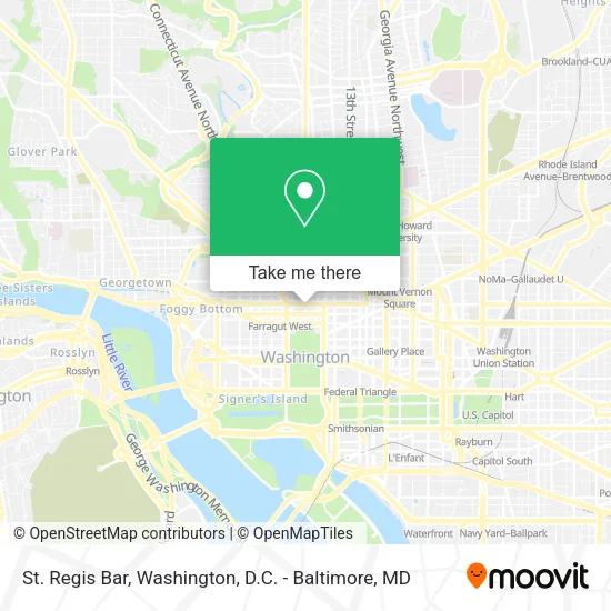 Mapa de St. Regis Bar