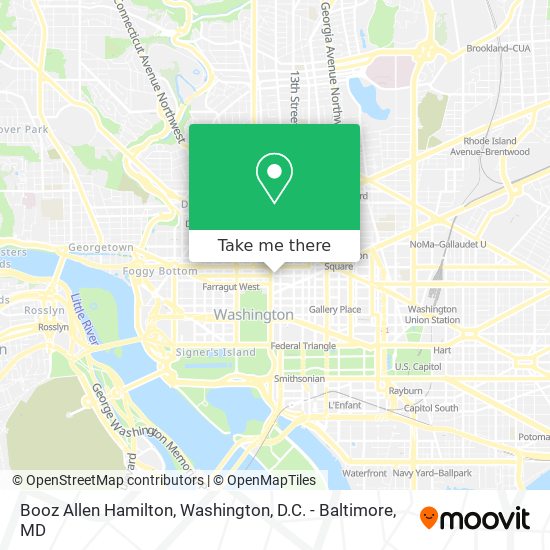 Booz Allen Hamilton map