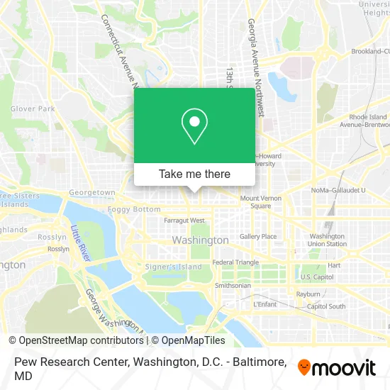 Pew Research Center map