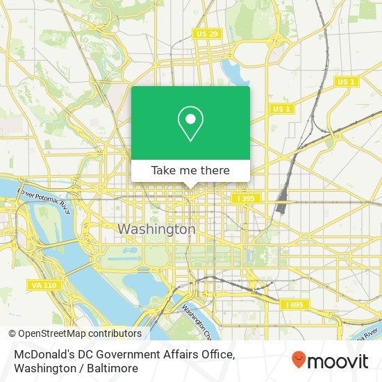 Mapa de McDonald's DC Government Affairs Office