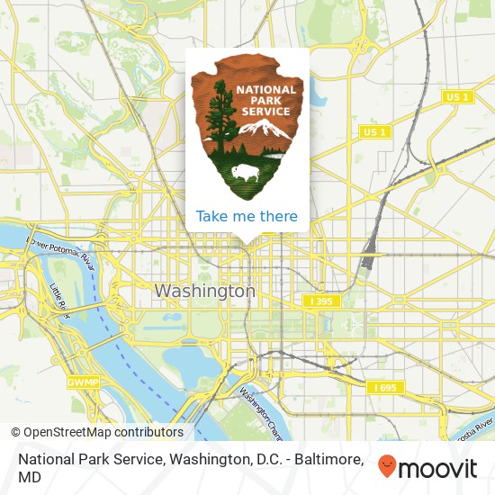 Mapa de National Park Service