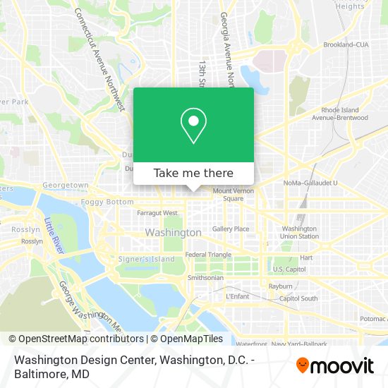Mapa de Washington Design Center