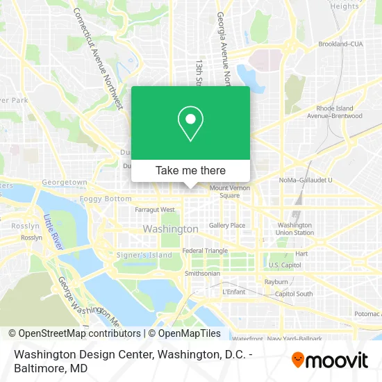 Washington Design Center map