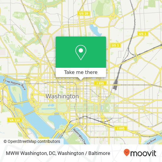 MWW Washington, DC map
