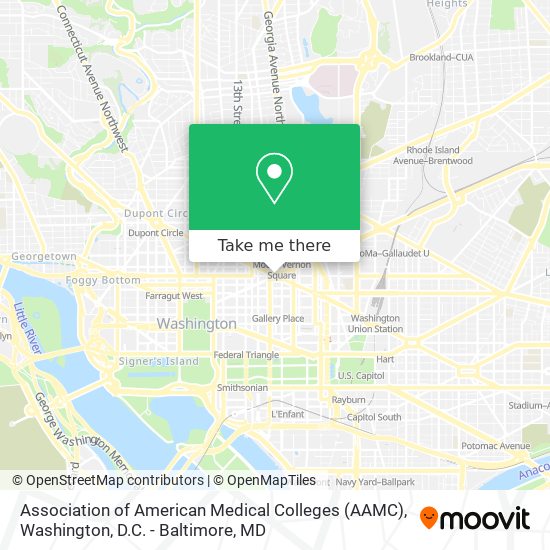 Association of American Medical Colleges (AAMC) map