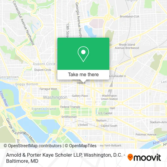 Mapa de Arnold & Porter Kaye Scholer LLP