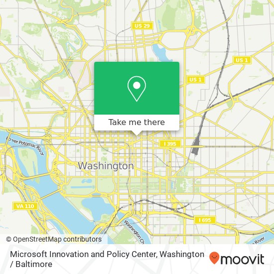 Mapa de Microsoft Innovation and Policy Center
