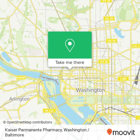 Kaiser Permanente Pharmacy map