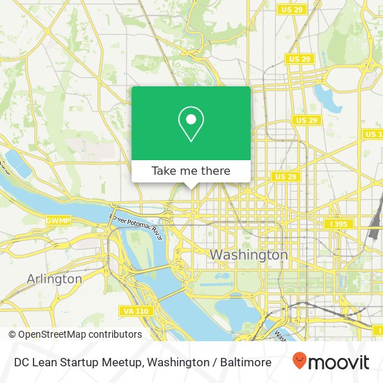 DC Lean Startup Meetup map