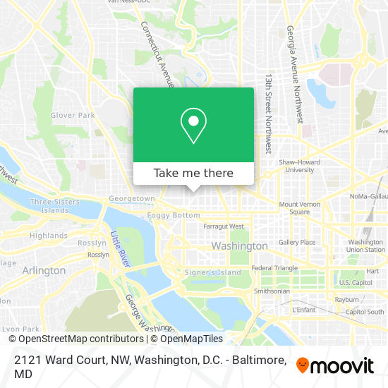 2121 Ward Court, NW map