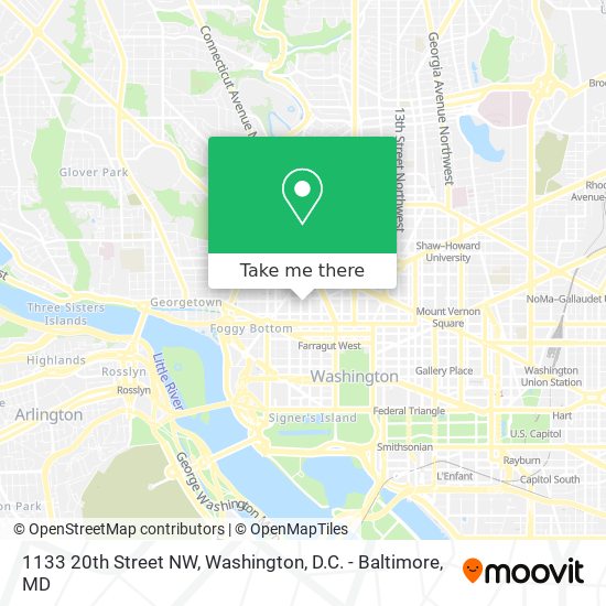 1133 20th Street NW map