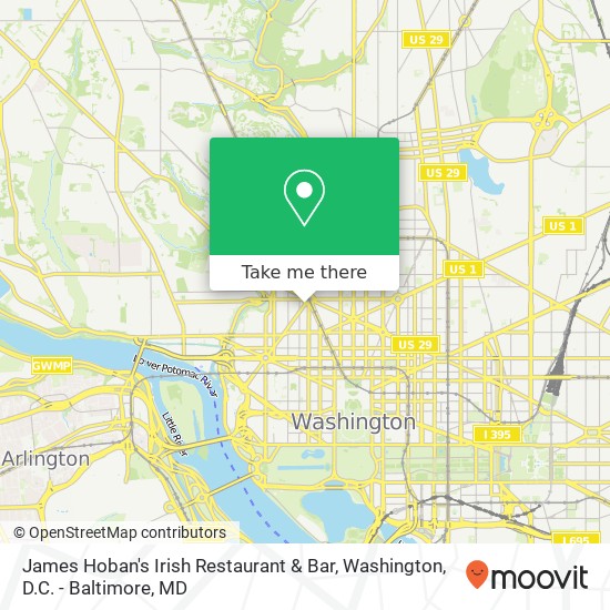 Mapa de James Hoban's Irish Restaurant & Bar