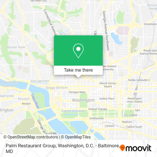 Palm Restaurant Group map