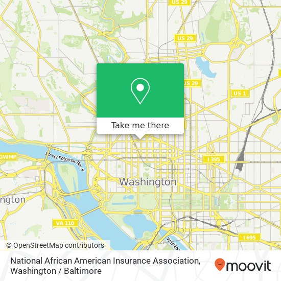 National African American Insurance Association map