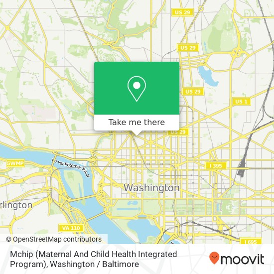 Mapa de Mchip (Maternal And Child Health Integrated Program)