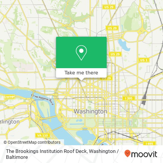 The Brookings Institution Roof Deck map