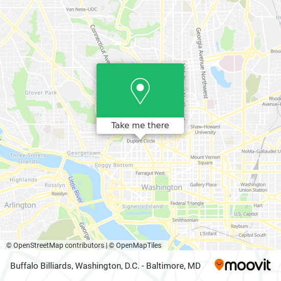 Buffalo Billiards map