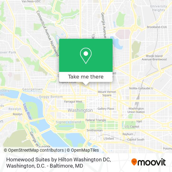 Homewood Suites by Hilton Washington DC map