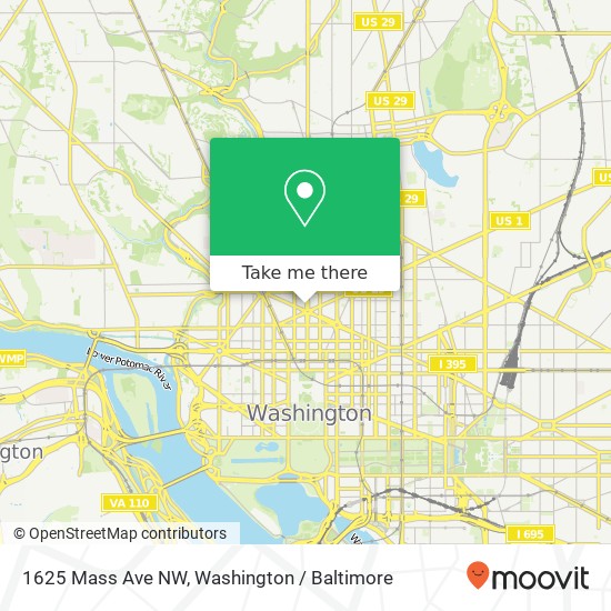 1625 Mass Ave NW map