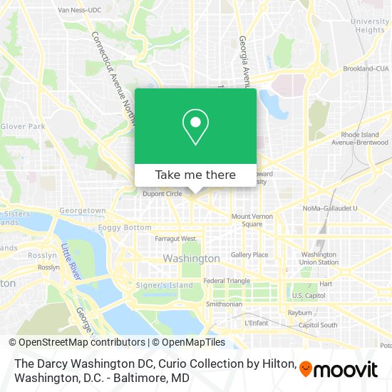 The Darcy Washington DC, Curio Collection by Hilton map