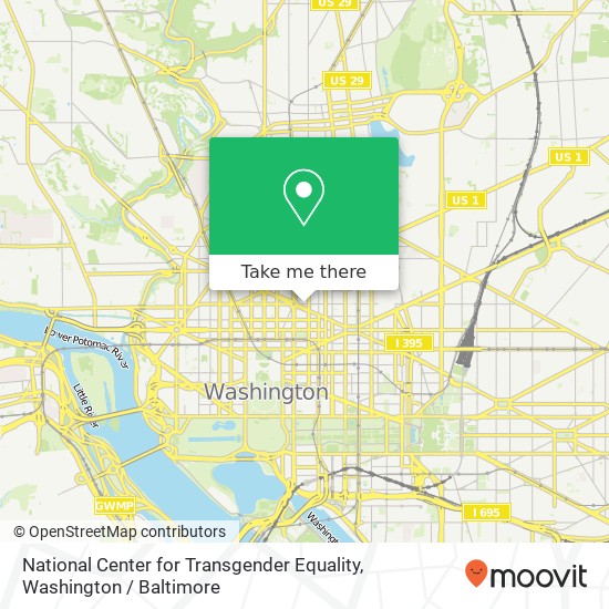 National Center for Transgender Equality map