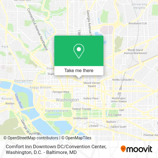 Comfort Inn Downtown DC / Convention Center map