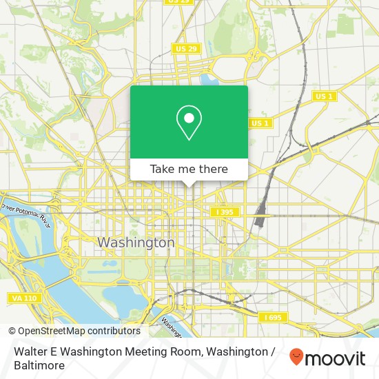 Walter E Washington Meeting Room map