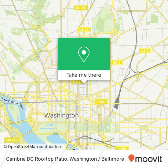 Cambria DC Rooftop Patio map