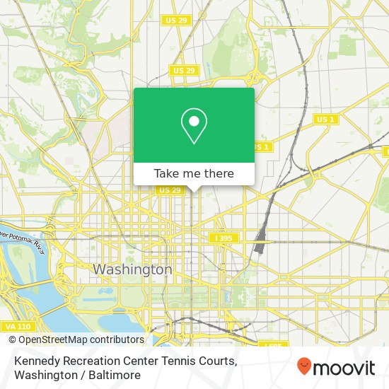 Kennedy Recreation Center Tennis Courts map