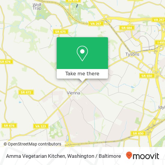 Amma Vegetarian Kitchen map